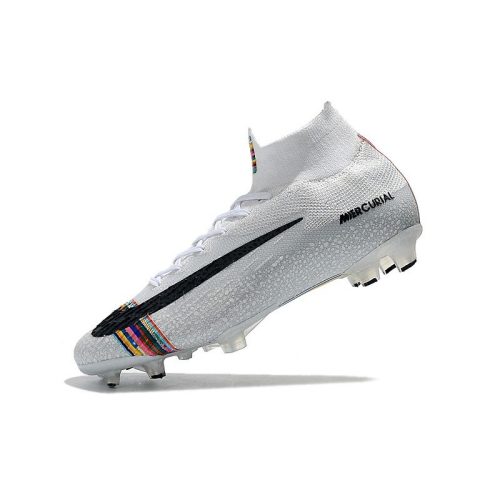 fodboldstøvler Nike Mercurial Superfly 6 Elite FG - Sølv Hvid Sort_8.jpg